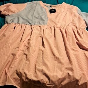 Women's Shein Fit+ Shirt style Dress, 100% Polyester, Size 32 / 34